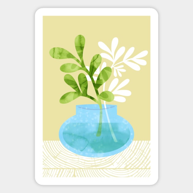 Potted Plant Magnet by tabithabianca